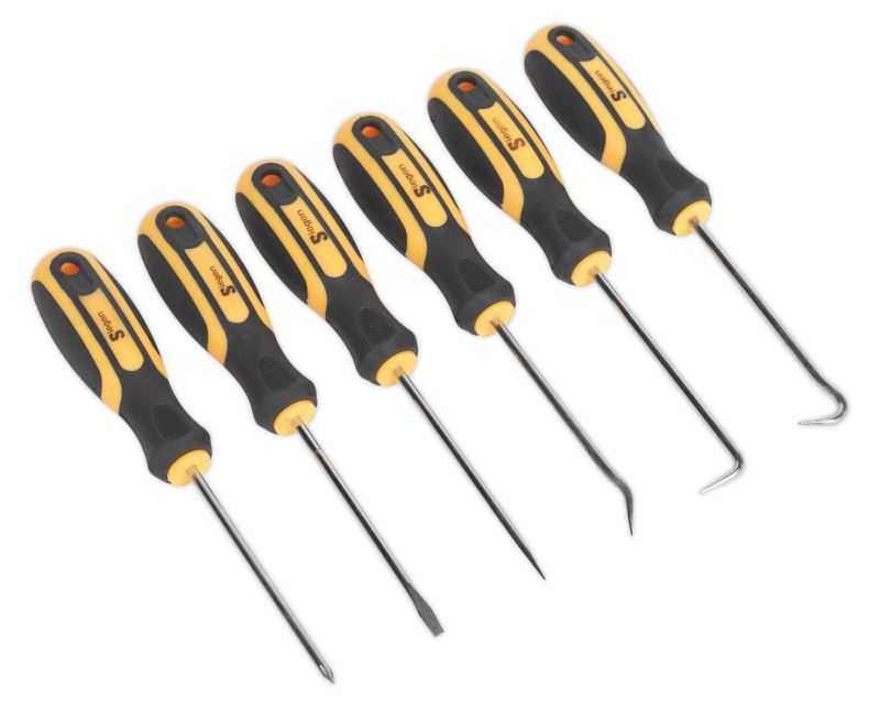 Siegen S0774 Mini Pick & Screwdriver Set 6pc