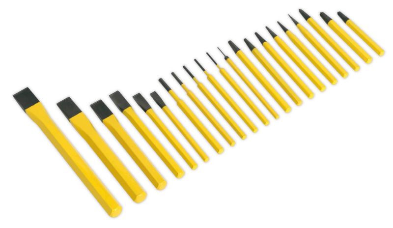 Siegen S0805 Punch & Chisel Set 21pc