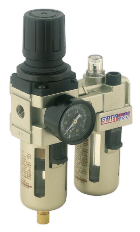 Sealey SA106 Air Filter/Regulator/Lubricator Max Airflow 60cfm