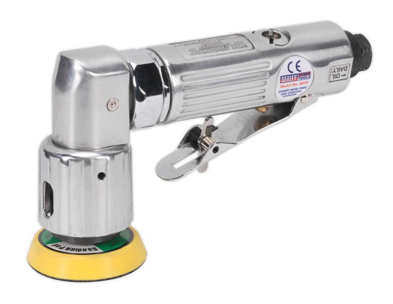 Sealey SA70 Air Orbital Sander Mini Disc ⌀50mm