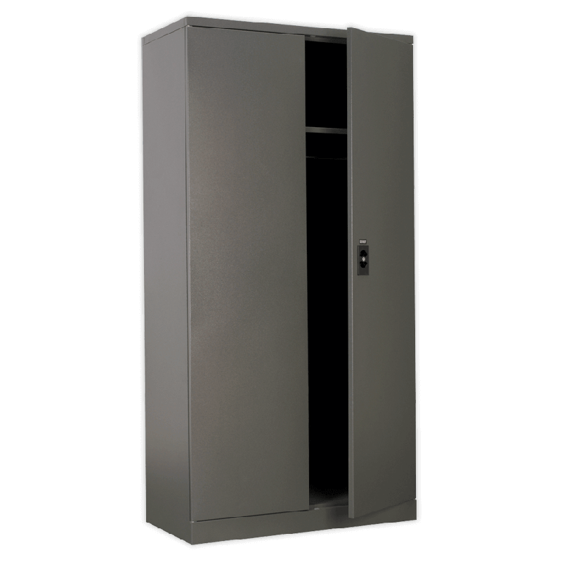 Sealey SC02 Floor Cabinet 4 Shelf plus Hanging Rail 2 Door