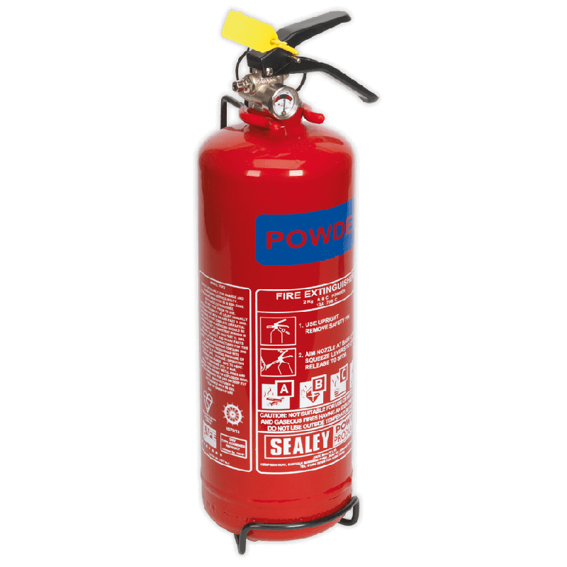 Sealey SDPE02 Fire Extinguisher 2kg Dry Powder
