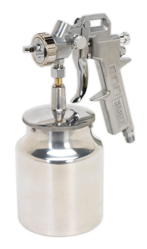 Sealey SSG2 Spray Gun Suction Feed General Purpose 1.5mm Set Up