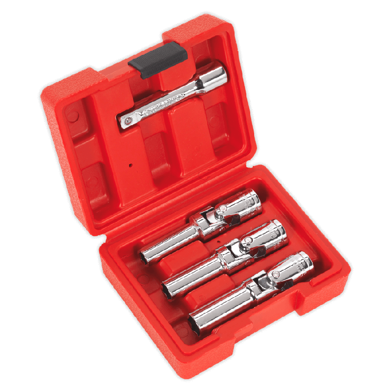 Sealey SX0402 Diesel Glow Plug Socket Set 4pc 3/8