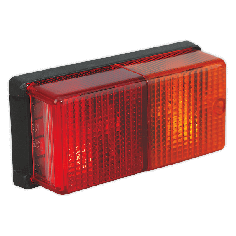 Sealey TB19 Rear Rectangular Lamp Cluster 4 Function 12V with Bulbs