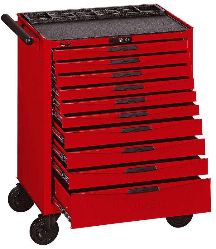 Teng Tools TCW810N 10 Drawer 8 Series Roller Cabinet With Ball Bearing Slides