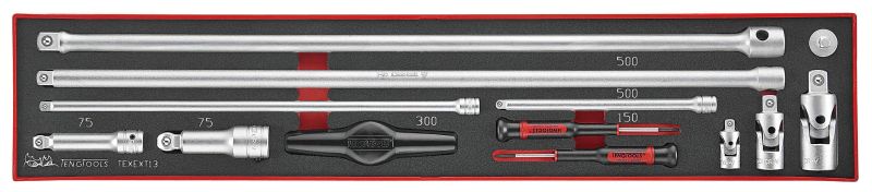Teng Tools TEXEXT13 13 Piece EVA Socket Accessories Set