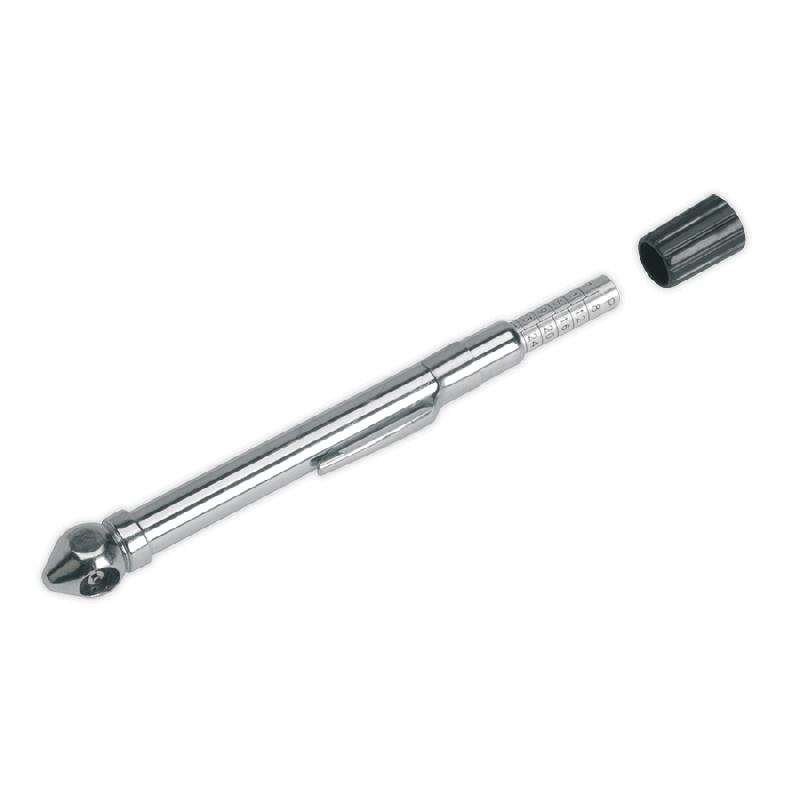 Sealey TSTPG9 Tyre Pressure Gauge with Pocket Clip 6 50psi