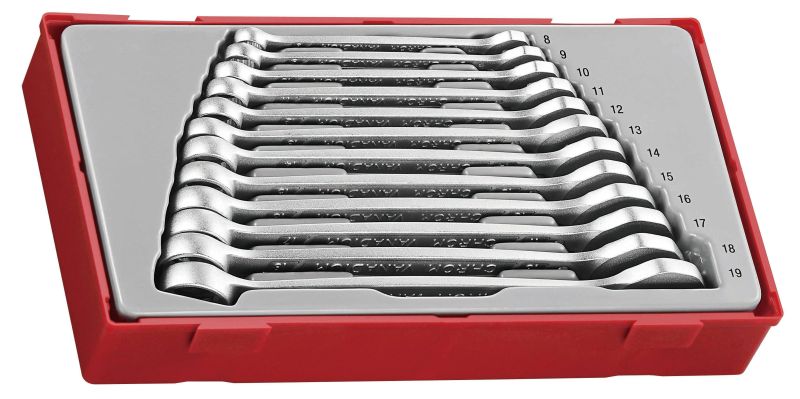 Teng Tools TT8012 12 Piece Metric Anti Slip Combination Spanner Set