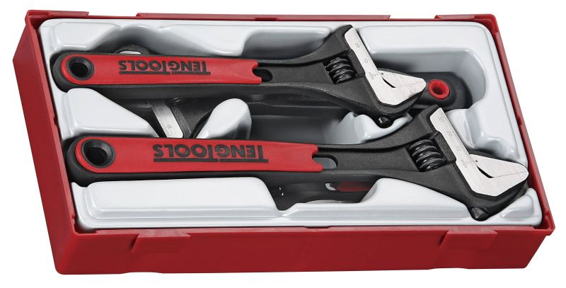 Teng Tools TTADJ04 4 Piece TPR Grip Adjustable Wrench Set