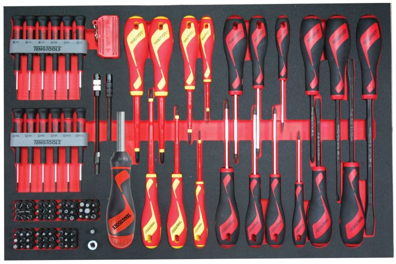 Teng Tools TTEMD98N 98 Piece 2 Colour EVA Screwdriver & Bit Driver Set