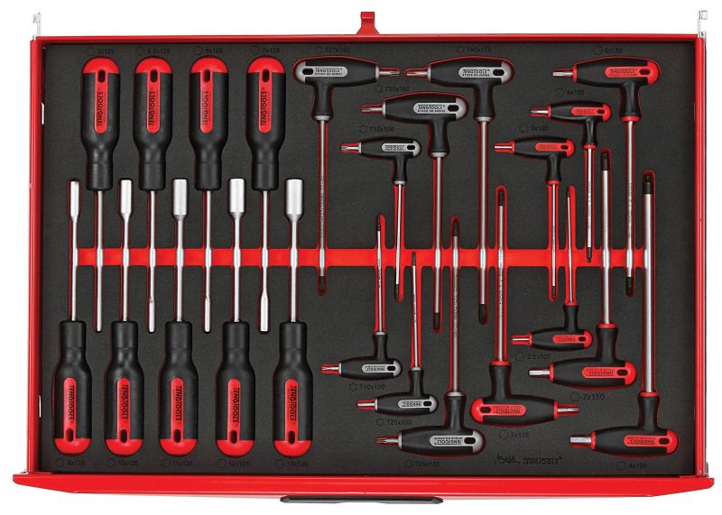 Teng Tools TTEX2323 Piece EVA Nut Driver & T Handle Wrench Set