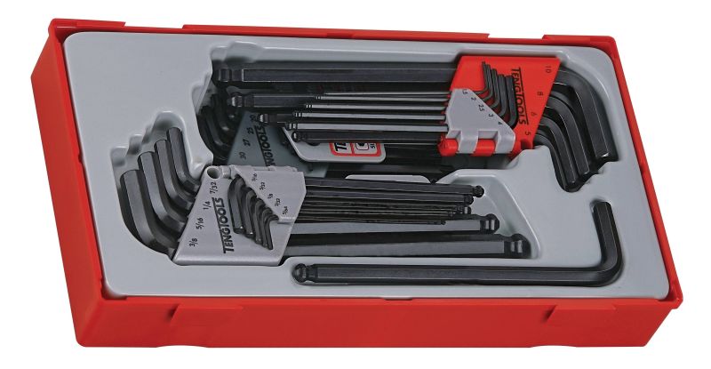 Teng Tools TTHT28 28 Piece Metric & AF Hex & TX Key Set