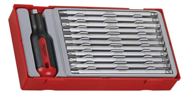 Teng Tools TTMD12D 12 Piece Interchangeable Blade Screwdriver Set