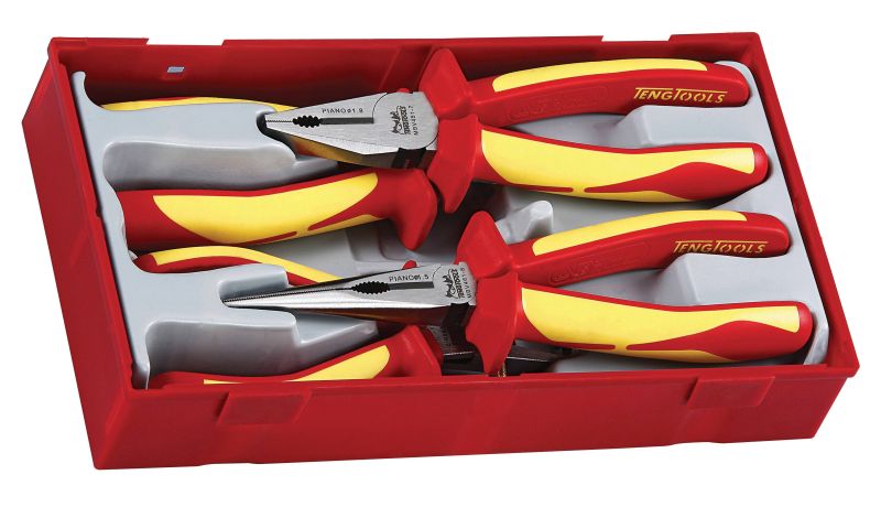 Teng Tools TTV440 4 Piece Mega Bite Insulated 1000 Volt Plier Set