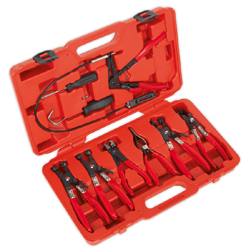 Sealey VS1662 Hose Clip Removal Tool Set 9pc