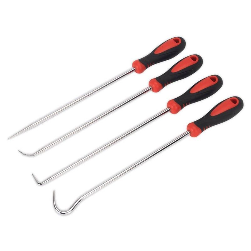 Sealey VS5210 Pick & Hook Set 4pc Extra Long