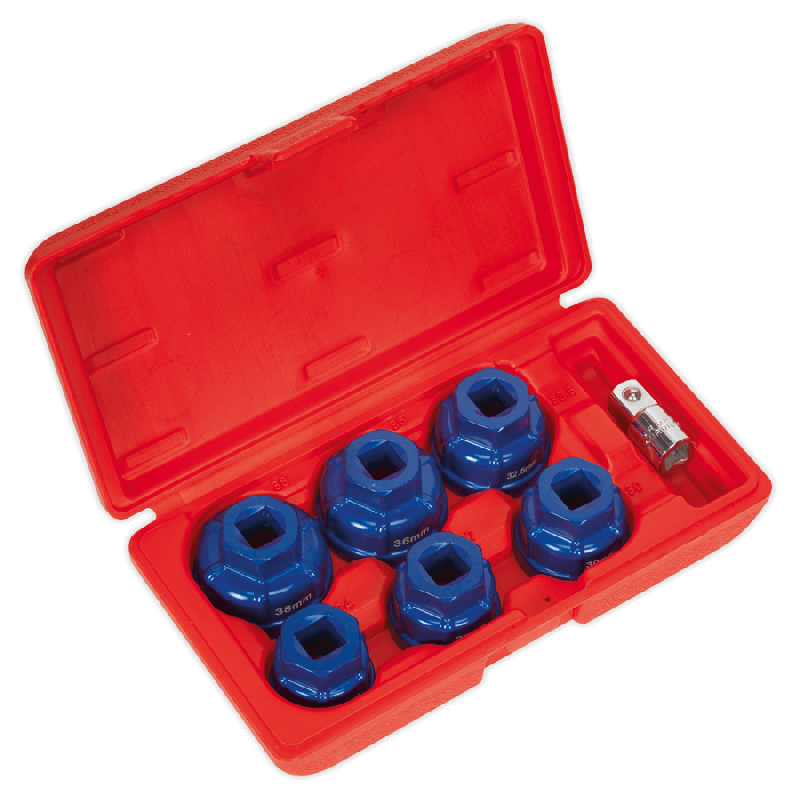 Sealey VS7008 Oil Filter Cap Wrench Set 7pc