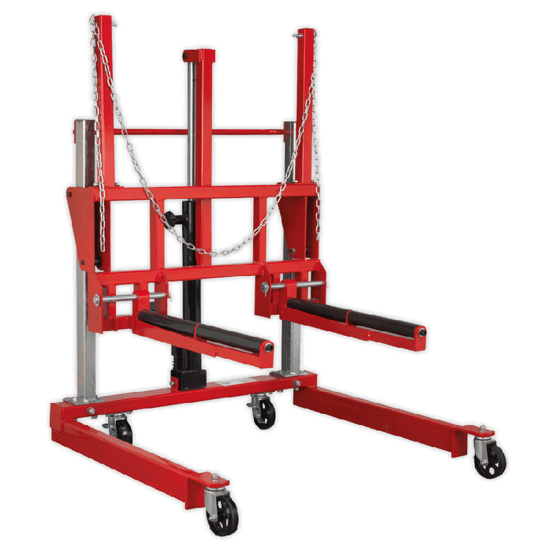 Sealey W508T Wheel Removal Trolley 500kg Adjustable Width