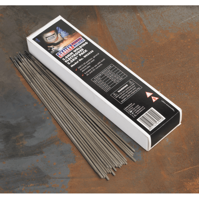 Sealey WE2520 Welding Electrodes ⌀2 x 300mm 2.5kg Pack
