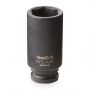 06M19LM  - ISS 3/8 Drive Deep Magnetic Impact Socket 19mm
