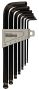 Teng Tools 1475 7 Piece Metric Ball Point Hex Key Set