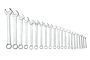 Teng Tools 6521 21 Piece Metric Combination Spanner Set