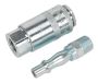 Sealey AC61 Air Tool Coupling Kit 2pc 1/4