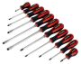 Sealey AK4933 Screwdriver Set 11pc Hammer Thru