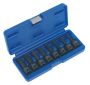Sealey AK5604 Impact Spline Socket Bit Set 8pc 1/2