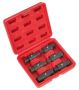 Sealey AK658 Oil Drain Plug Key Set 6pc Double End