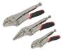 Sealey AK6863 Locking Pliers Set 3pc Quick Release