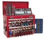 Sealey AP33109COMBO Topchest 10 Drawer with Ball Bearing Slides   Red & 138pc Tool Kit