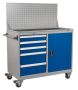 Sealey API1103A Industrial Mobile Workstation 5 Drawer & 1 Shelf Locker