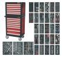 Sealey APTTC02 Topchest & Rollcab Combination 14 Drawer with Ball Bearing Slides & 1233pc Tool Kit