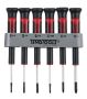 Teng Tools MDM706 6 Piece Flat Regular & PH Type Mini Screwdriver Set