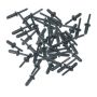 Sealey PR001 Plastic Rivet ⌀6.6 x 17.2mm Pack of 50