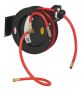 Sealey SA84 Retractable Air Hose Steel Reel 8mtr ⌀10mm ID Rubber Hose