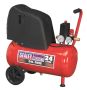 Sealey SAC02415 Compressor 24ltr Belt Drive 1.5hp Oil Free