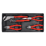 Sealey TBT02 Tool Tray with Pliers Set 4pc