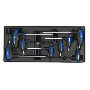 Sealey TBT05 Tool Tray with T Handle TRX Star* Key Set 8pc