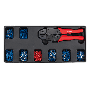 Sealey TBT16 Tool Tray with Ratchet Crimper & 325 Assorted Insulated Terminal Set