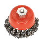 Sealey TKCB651 Twist Knot Wire Cup Brush ⌀65mm M14 x 2mm