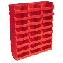 Sealey TPS124R Plastic Storage Bin 105 x 85 x 55mm   Red Pack of 24