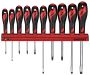 Teng Tools WRMD10N 10 Piece Flat PH & PZ Type Screwdriver Wall Rack