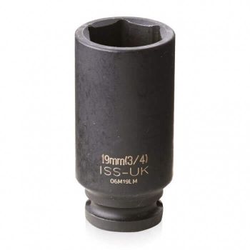 08M15LM  - ISS  1/2  Drive 15mm Deep  Magnetic Impact Socket