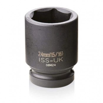 08M24  - ISS  1/2  Drive 24mm Regular Impact Socket