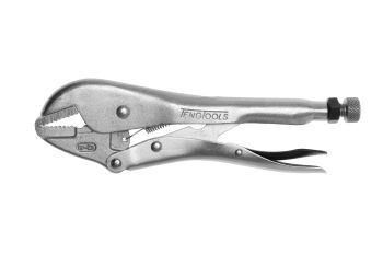 Teng Tools 401-10F 10" Plated Serrated & Flat Power Grip Pliers