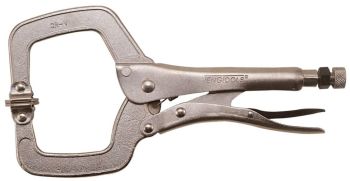 Teng Tools 406P 11" C Clamp Power Grip Pliers With Swivel Pads