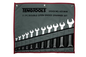 Teng Tools 6211MM 11 Piece Double Open Ended Spanner Set